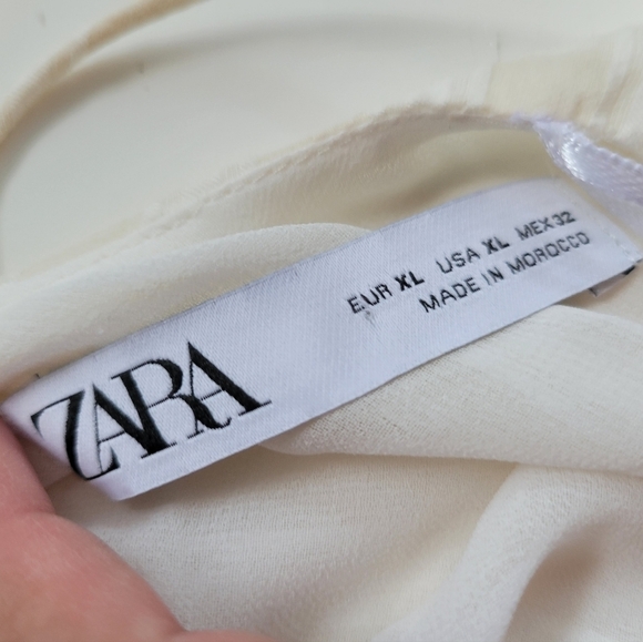 Zara Knotted Stripe Tunic Top Size XL - Picture 7 of 11